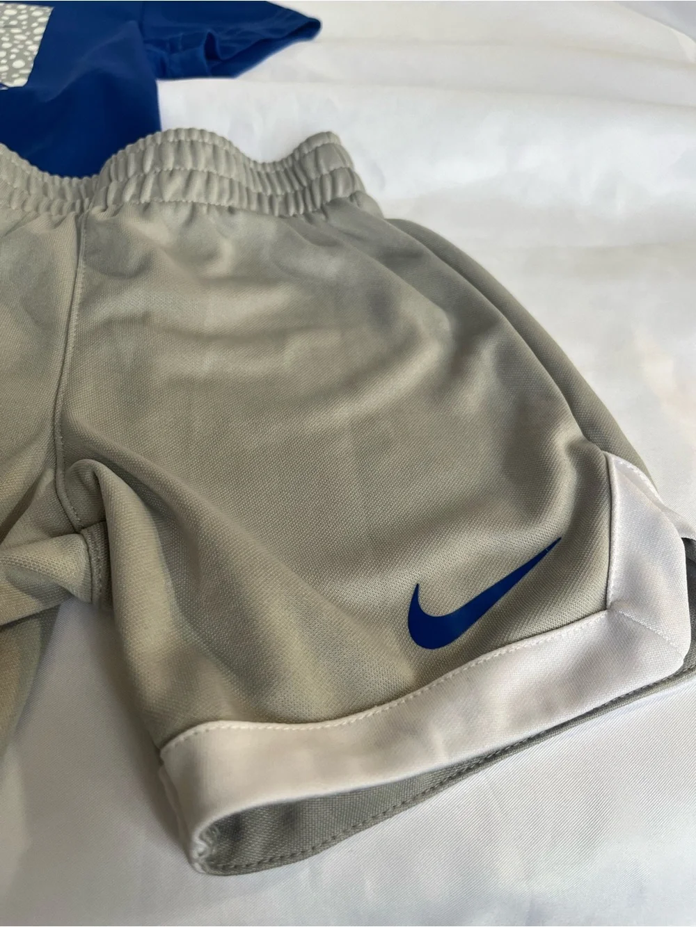 2t Nike Blue Dri-FIT Tee & Gray Athletic Shorts Set - Picture 2 of 5